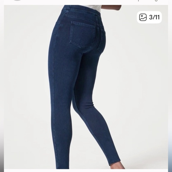 SPANX Denim - 💙 SPANX Women's Jean-ish Ankle Legging Jegging Jeans in Medium Blue Size Medium